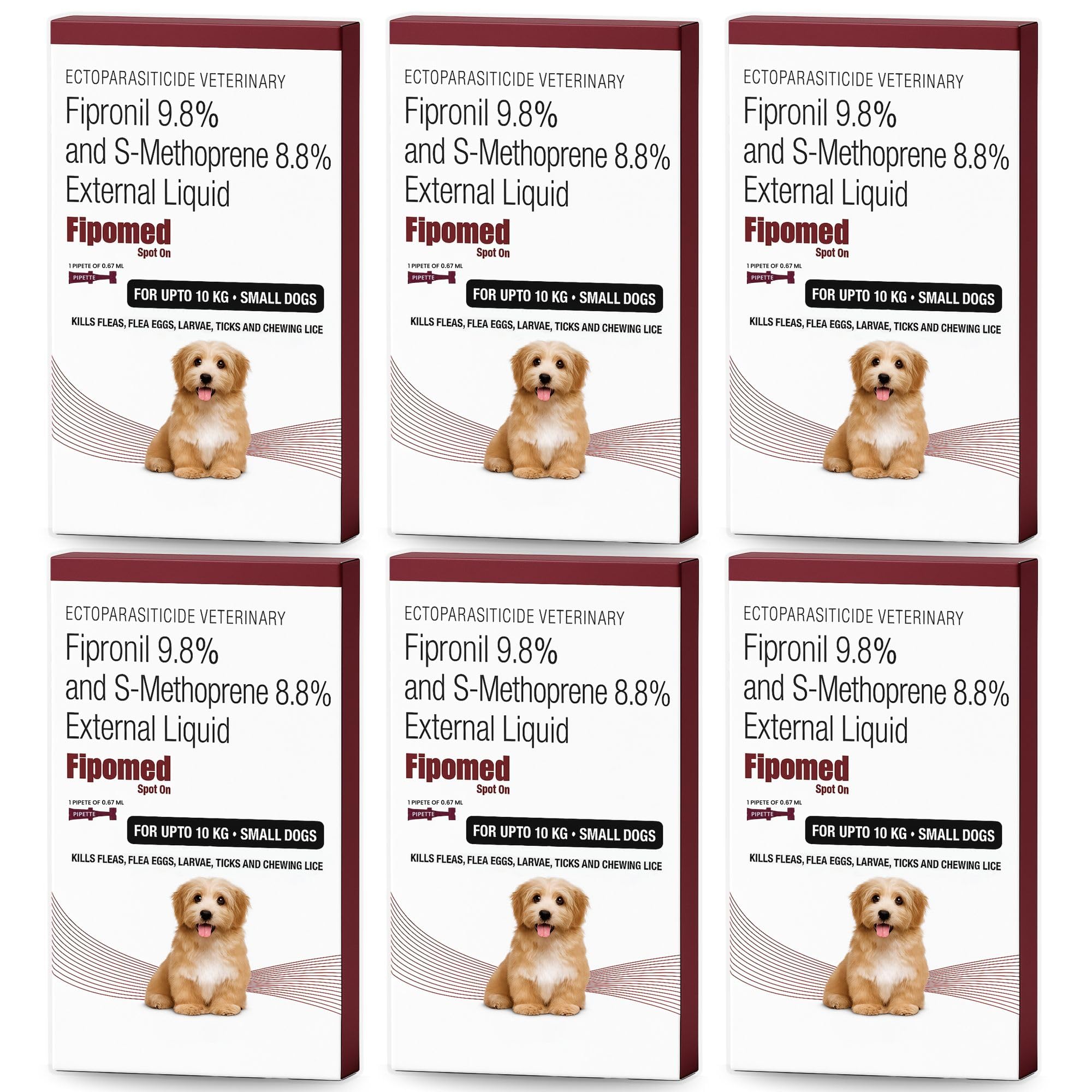 (Mediology Biotech) Spot On for Dogs 0–10 kg, 6 Month Flea and Tick Prevention, Monthly Topical Solution