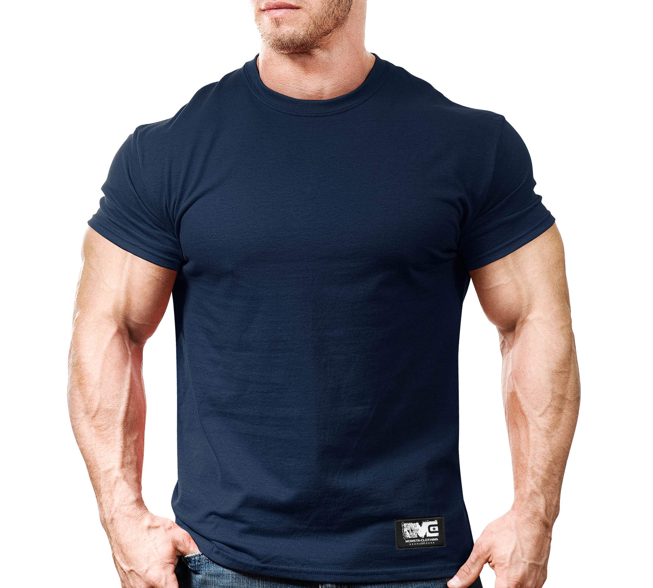 Monsta Clothing Co. Men's Bodybuilding Workout (Monsta-000) Gym T-Shirt