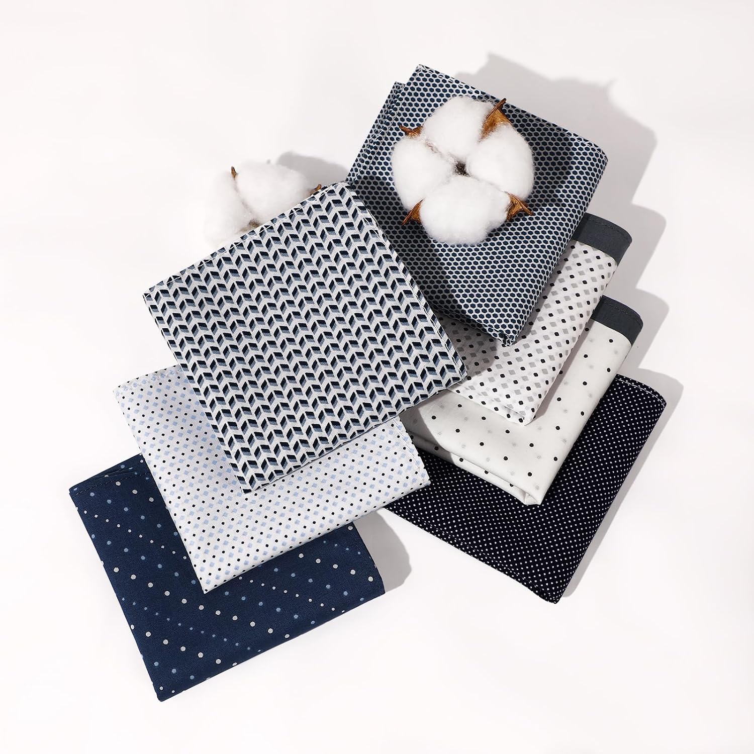 Cotton Handkerchiefs for Men Soft Men's Handkerchiefs Colored Men's Hankies Classic Assorted Plaid Mens Handkerchief