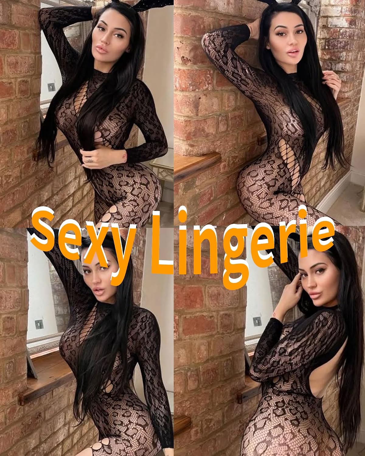 XIUSEMY Woman Bodystockings Leopard Print Lingerie for Women