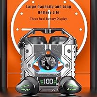 Vista 3 de Auriculares inalámbricos H09 Bluetooth 5.3 con batería de larga duración, cancelación de ruido ambiental, IPX7 impermeable, sonido estéreo de alta