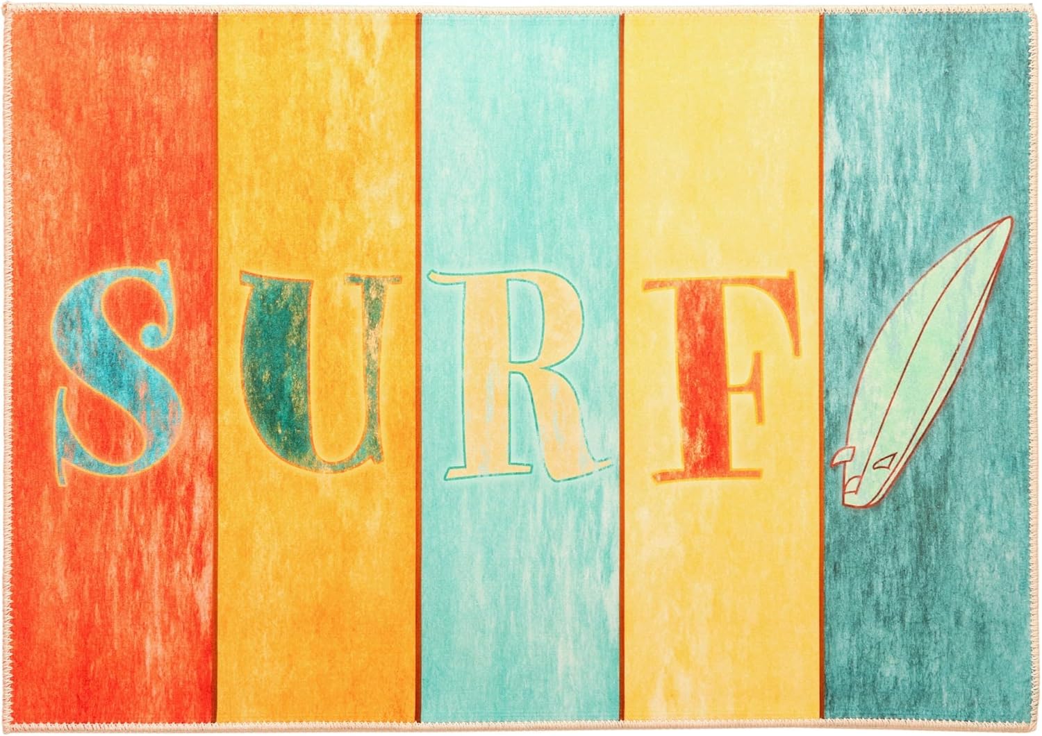 Surf Olivia's Home Accent Washable Rug 22" x 32" Doormat