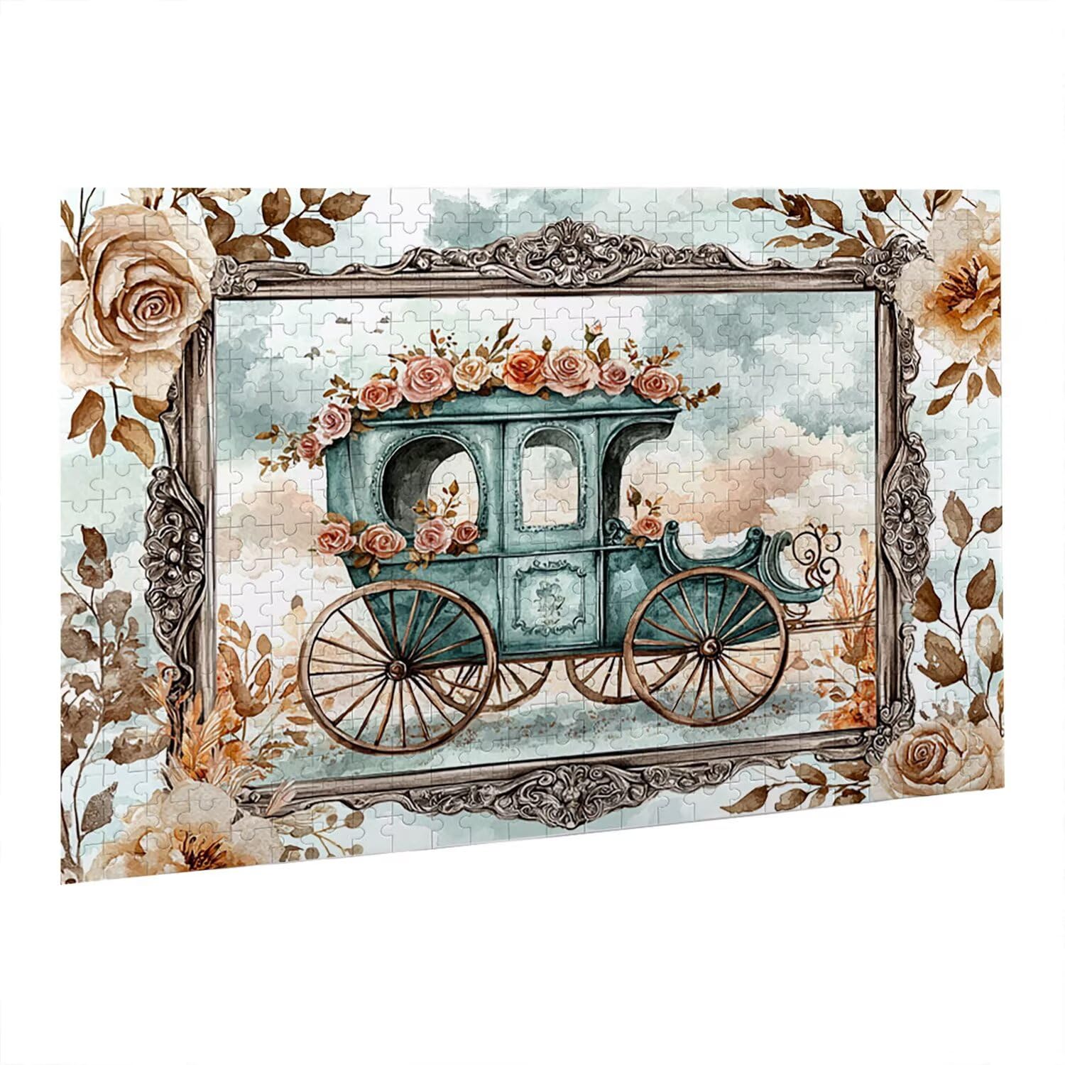 Jigsaw Puzzle, 5000 Pezzi Puzzle Classici, Fiori Puzzle Rilassamento Intelligence, Mpossibile Difficile Puzzle Impegnativo per Adulti Puzzle Gioco Familiare, Regalo per Amore Amico Carrozza fr0-925