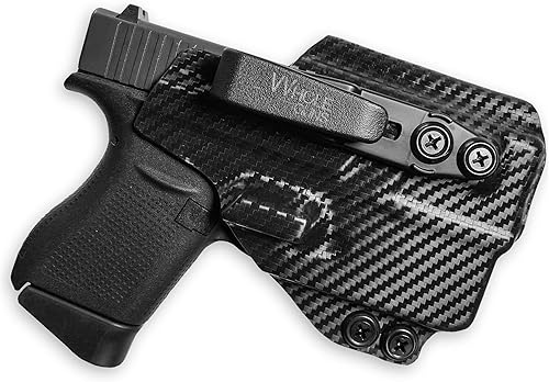 IWB - Funda de garra metible, dentro de la cintura, lista para punto rojo, se adapta a GL 43X MOS con TLR-6