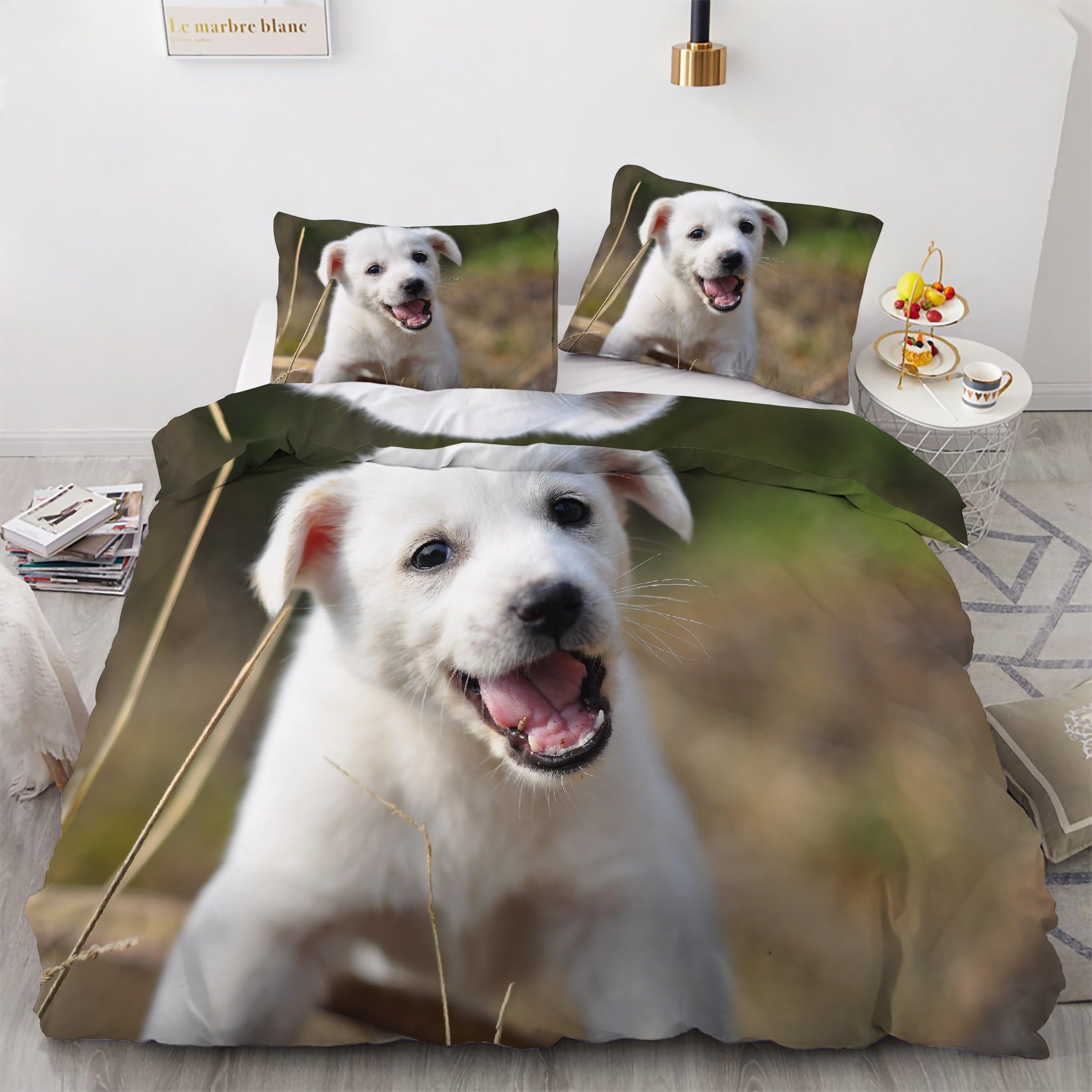 Parure de lit animaux mignons 240x260 avec fermeture éclair pour lit adulte