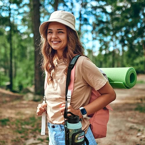 Miniatura 122 de NATURE PIONEOR Water Bottle Holder with Strap,Water Bottle Carrier Bag Sling Sleeve with Adjustable Shoulder Strap & Handle and Large Phone Pocket