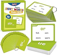 Vista 10 de Torlam 520 Tarjetas Flash de Palabras de Vista para Jardín de Infantes, Suministros para Escuela en Casa con Carpetas para Tarjetas y Anillos