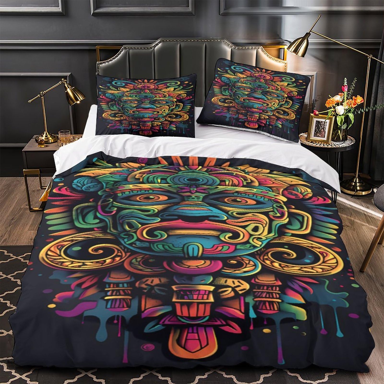 Housse de couette super douce et parure de lit grand confort 260x220