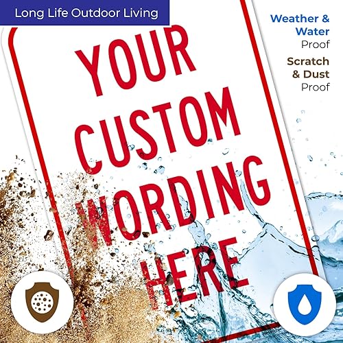 Miniatura 5 de Letrero personalizado, letreros metálicos personalizados, para oficina, negocios, lugar de trabajo, oficina, hogar, Airbnb, letreros de entrega,