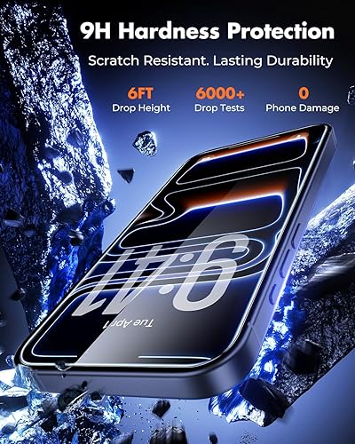 Miniatura 161 de UNBREAKcable Paquete de 3 protectores de pantalla para iPhone 12 / iPhone 12 Pro, vidrio templado doble inastillable [fácil instalación] [dureza 9H]