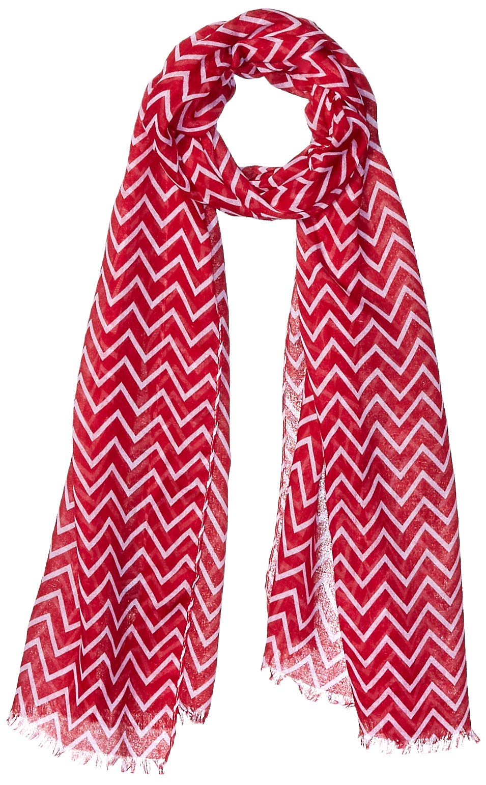 Hadley WrenWomen's Game Day Sports Team Apparel Scarf Or Wrap, Crimson, 20 x 74