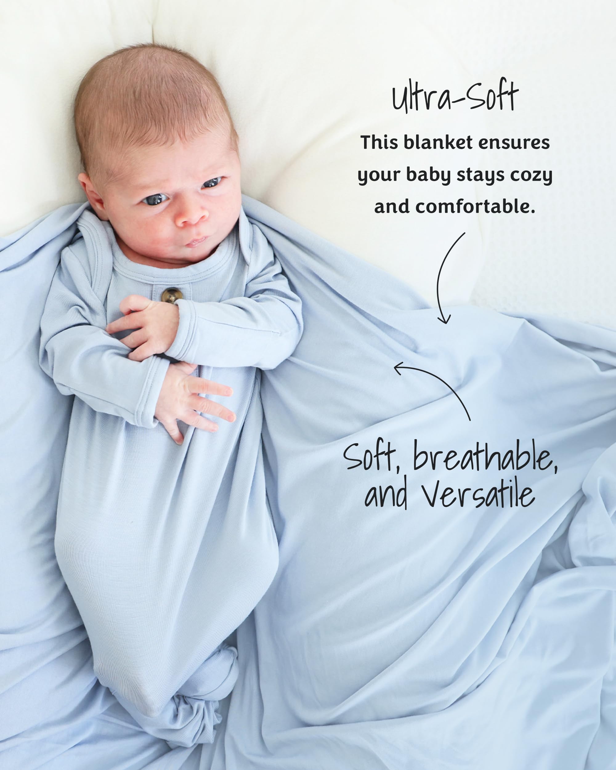 Newborn Baby Boy Clothes Caden Lane Newborn Knotted Gown With Hat