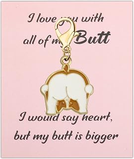 Corgi Butt Charm with I Love You with All My Butt Card Corgi Dog Charm Funny Corgi Butt Gifts for Corgi Lovers Owners