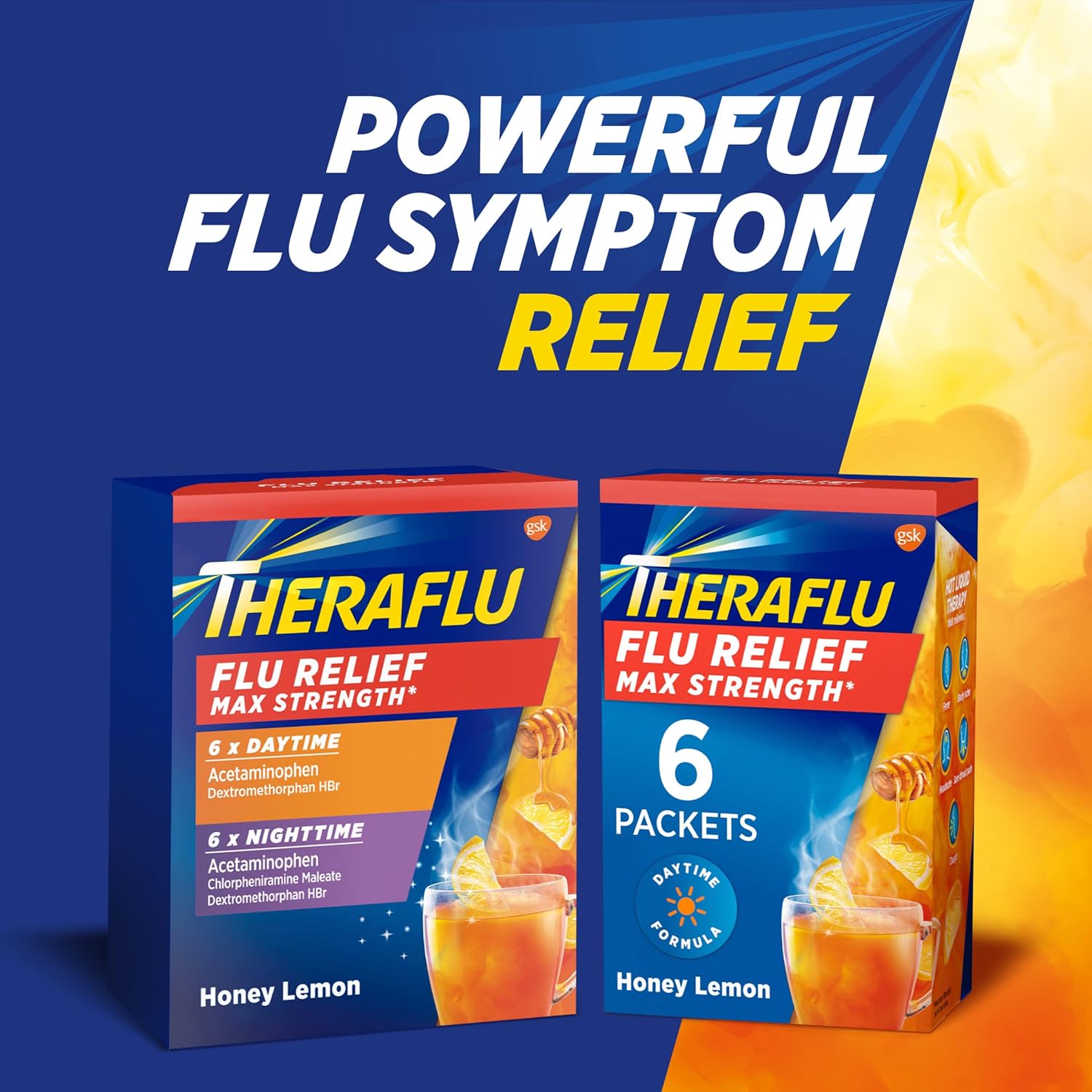 Buy Theraflu Max Strength Daytime and Nighttime Flu Symptom Relief with