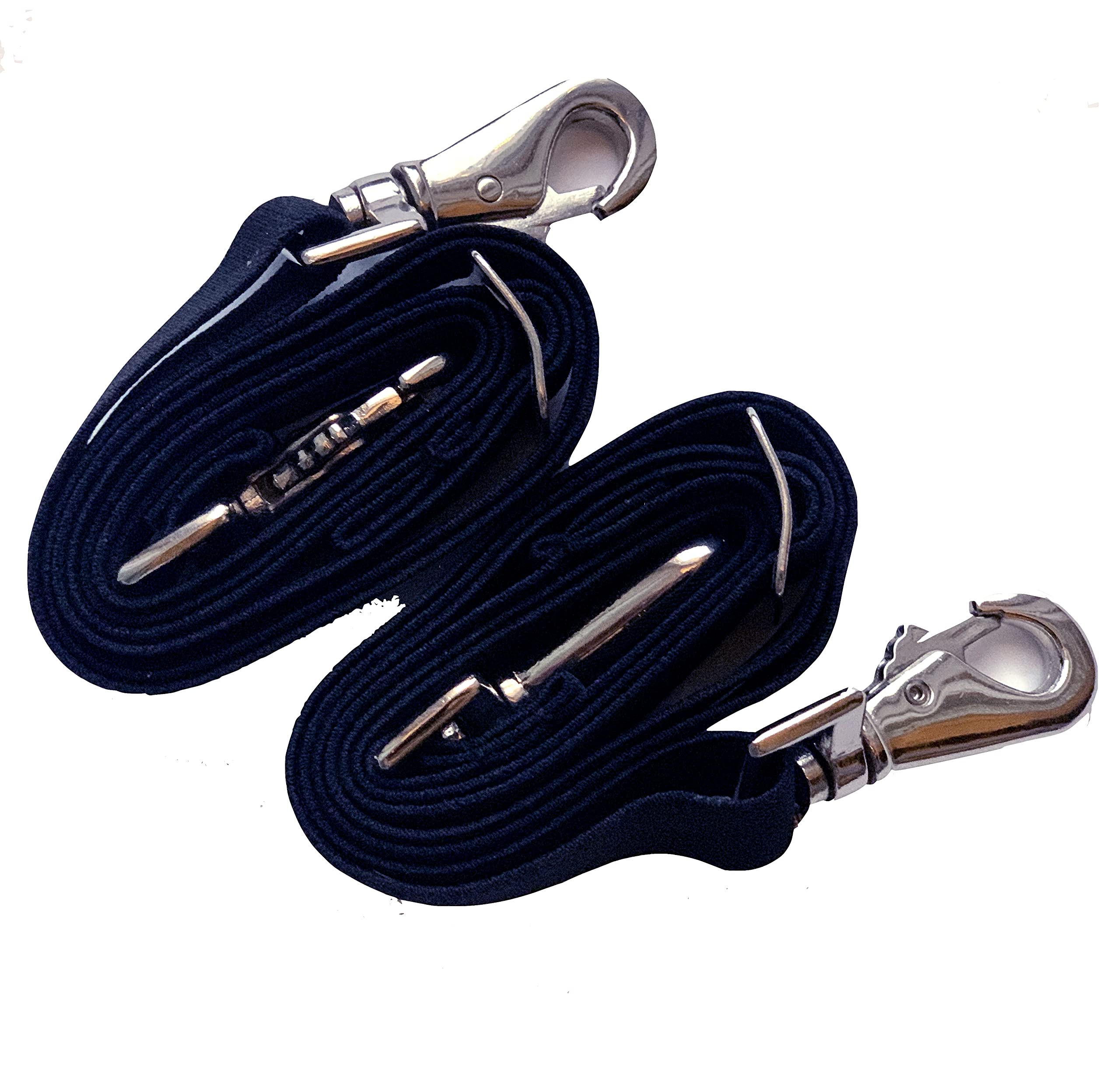 Lot De 2 Sangles élastiques Majestic Ally Pour Couverture Cheval – Réglables 55.9-101.6cm, Bleu Marine