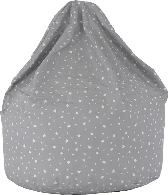 Cotton Grey Stars Bean Bag Child Size