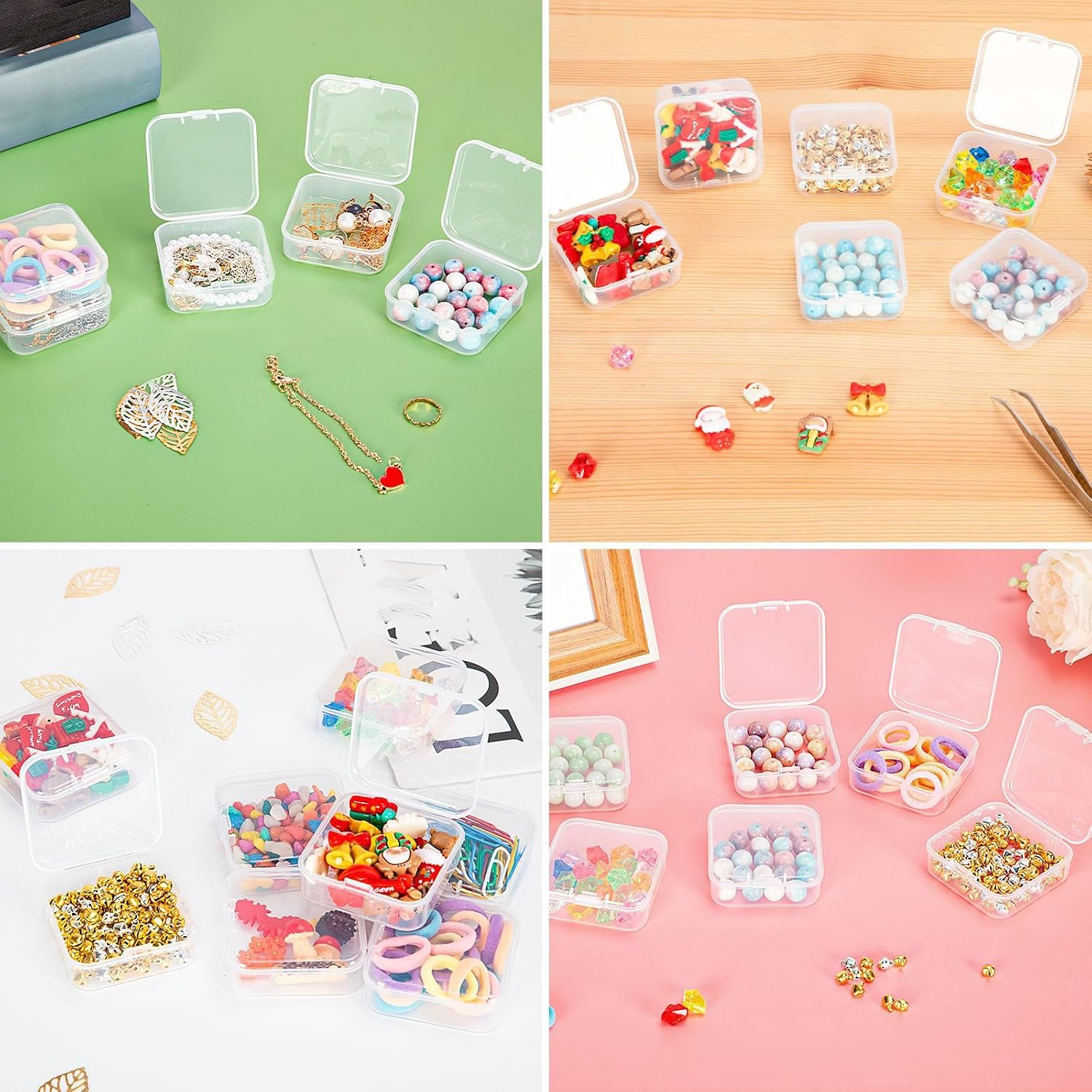 1Pack Small Bead Organizers Bead Containers For Organizing With 12 Mini Cases Beads Organizers And Storage Box With Hinged Lid For Storage Of Small Items Crafts