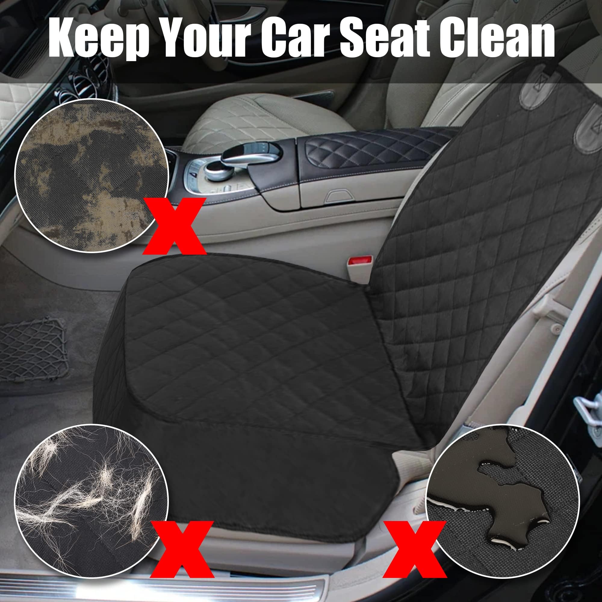 Telo Auto per Cani per Jeep Wrangler JL 4XE 2021 2022 2023 2024，Protezione Sedile Auto Cane Resistente all'Acqua, Telo Coprisedile Auto Cane Anteriore Antiscivolo