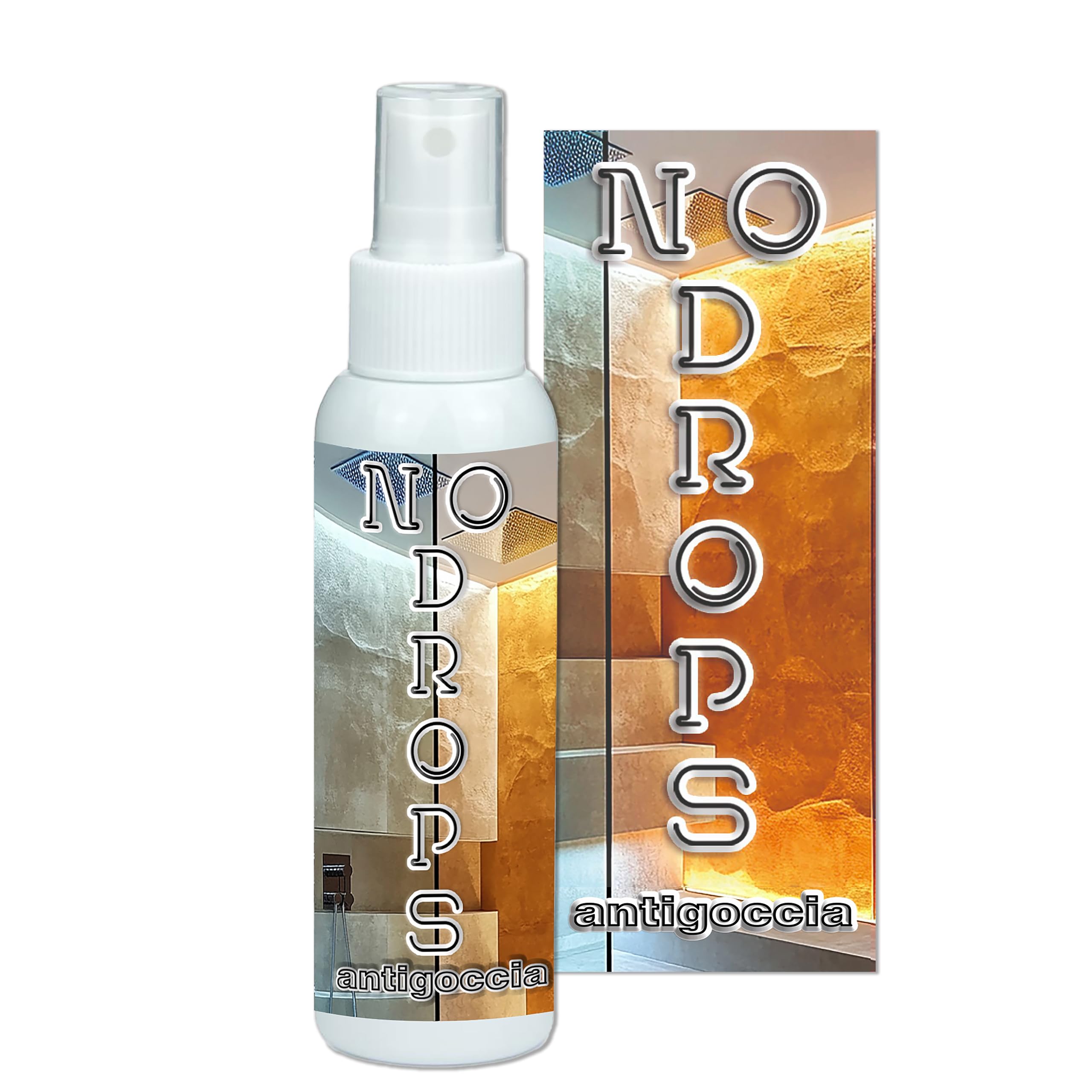 I..More,NO DROPS, Trattamento Idrorepellente Spray per Vetro Doccia e Box Doccia, Antigoccia e Anticalcare, riduce la Formazione di Residui di Sapone e Acqua (Lavanda)