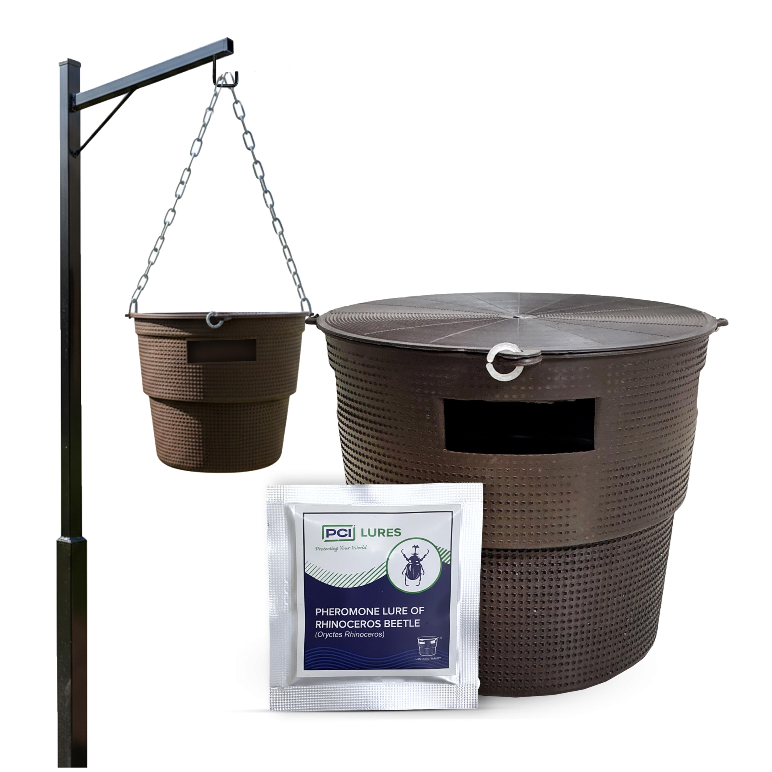Pheromone Lure for Rhinoceros Beetle Outdoor Plants (Oryctes Rhinoceros) & Insect Bucket Trap, Includes-picture-23