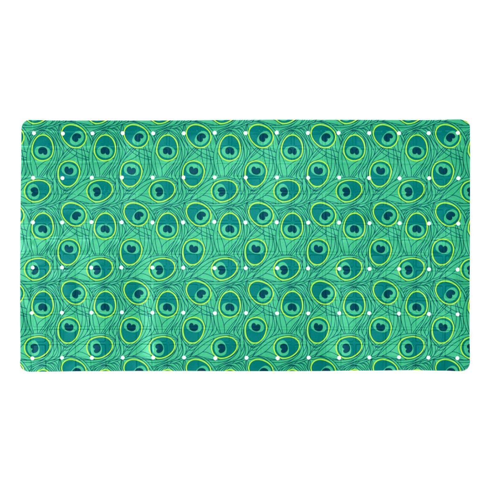 Tapis de bain pour s'asseoir avec ventouses puissantes et trous de drainage efficaces
