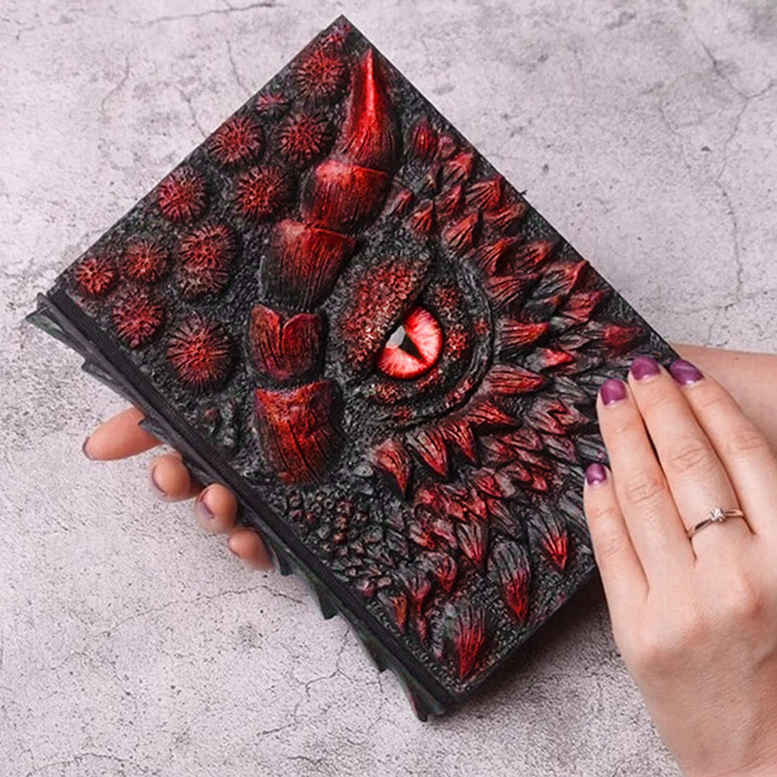 LIBOOI Vintage Notizbuch A5, Dragon Journal Leder Notizbuch Schreiben Reisetagebuch Notizbuch