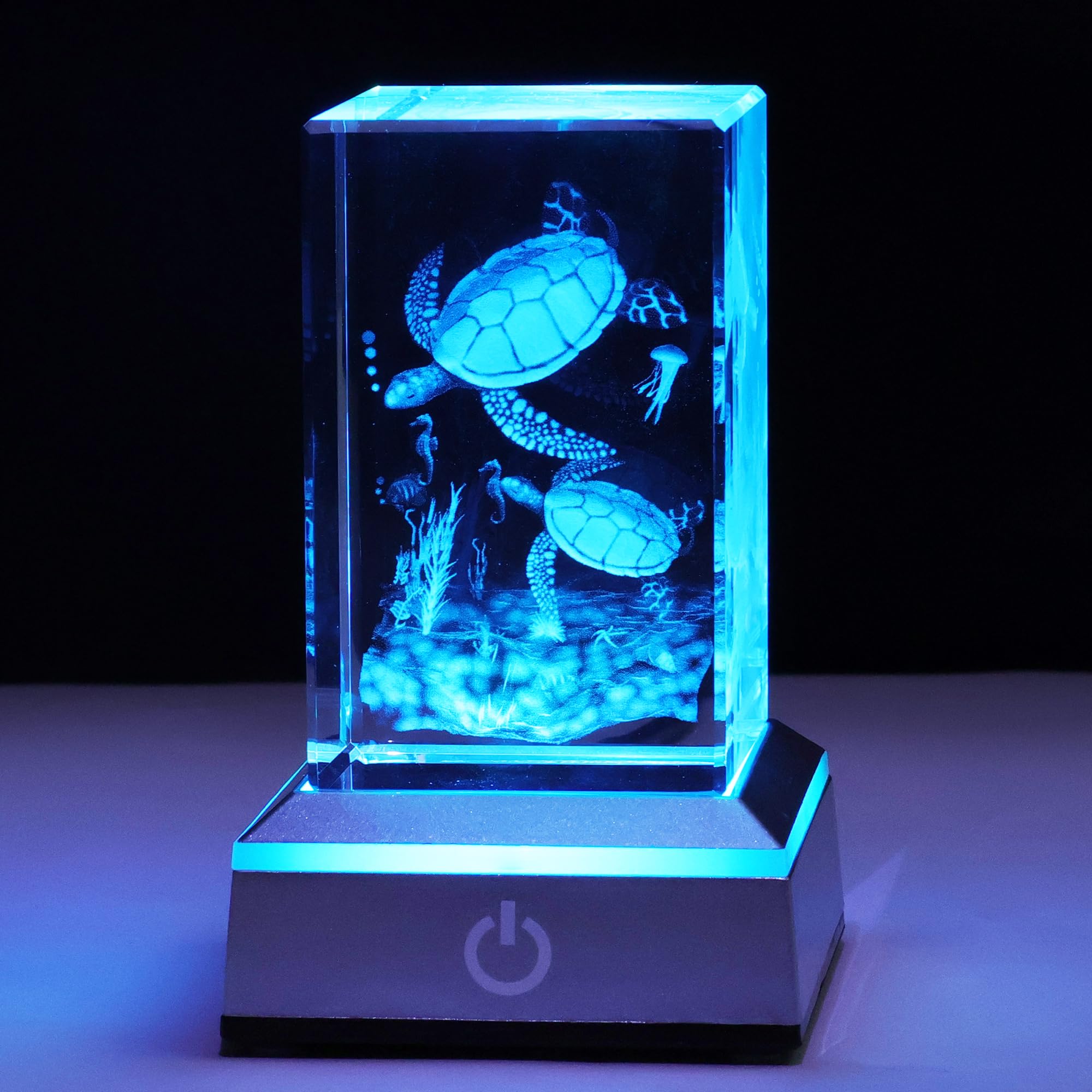 Turtle Figurine, Turtle Night Light, 3D Crystal Lamp, Birthday Gifts for Boys Girls Women Unique, Christmas Valentines Anniversary Birthday Gifts for Love