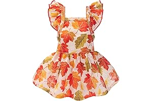 Fitwarm Maple Dog Dress: Fall Fashion for Furry Friends