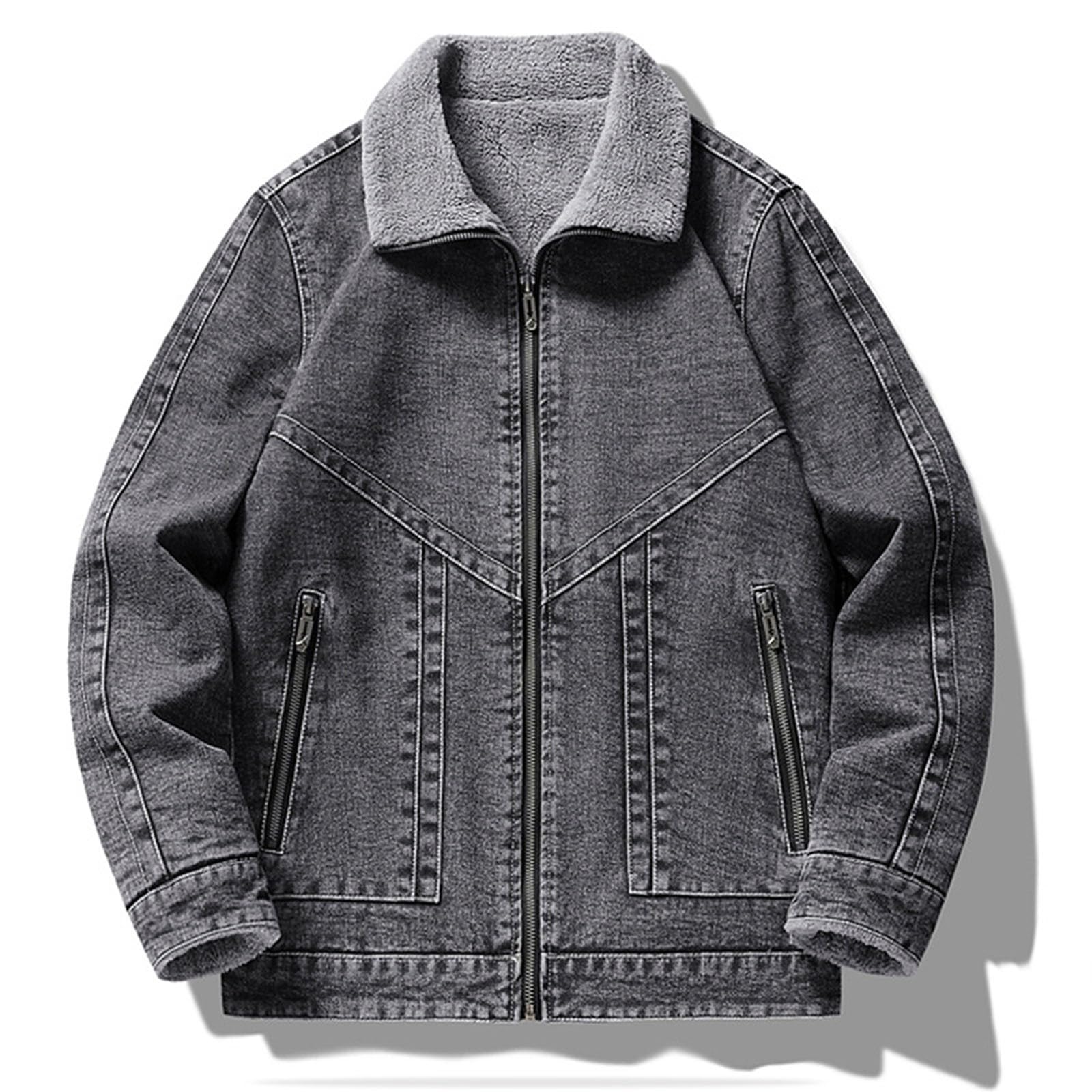 Jacken Männer Freizeit Einfarbig Schnalle Denim Jacke Mantel Top Bluse Eigenschaften Heute Angebote Herren