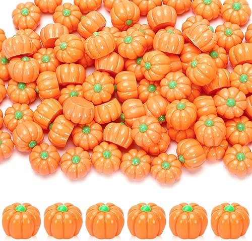 JUNEBRUSHS 120 Piezas Calabazas Artificiales Mini, Calabaza de Resina de Cosecha de Otoño Acción de Gracias Calabazas Falsas Calabaza Pequeña de
