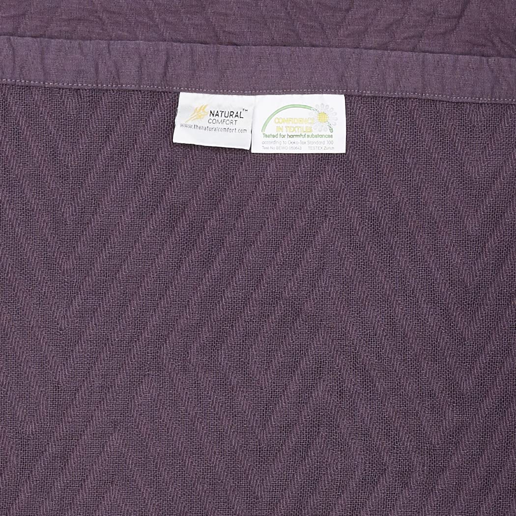 Natural Comfort マトラッセ ブランケット カバレット キング BMCRA-PK : Natural Comfort Matelasse Blanket Coverlet, Pebble