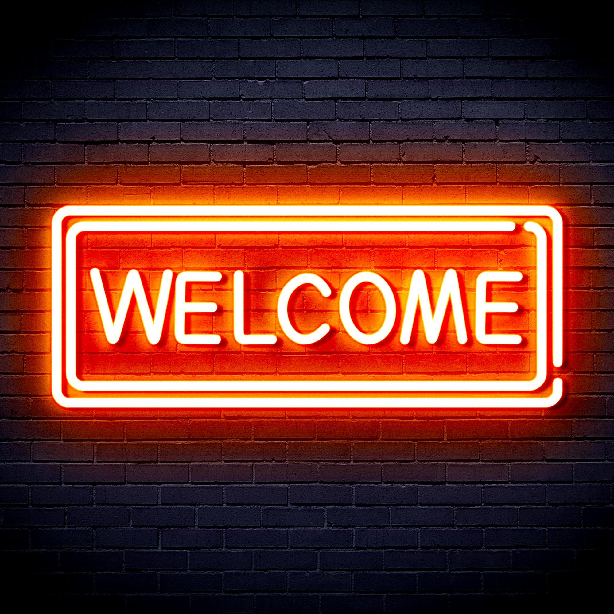 Amazon.com : ADVPRO Welcome Flex Silicone LED Neon Sign - Orange