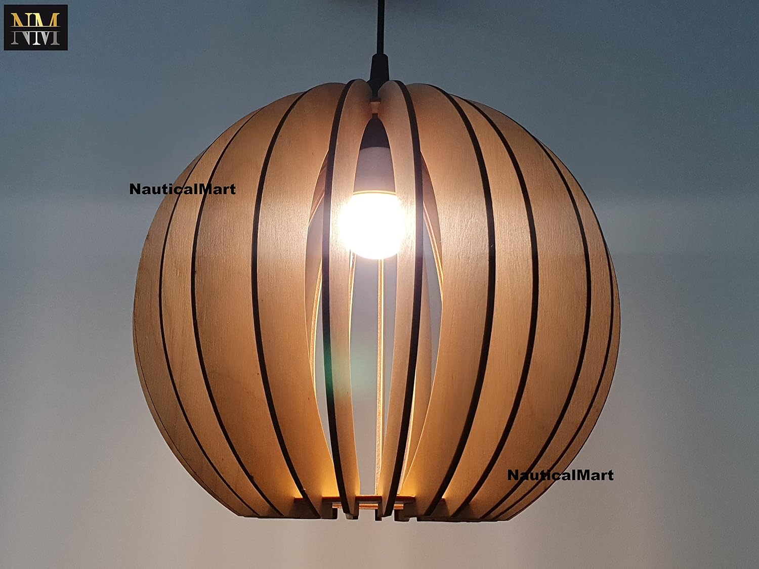 Wood Pendant Light | Pendant Lighting | Modern Wood Chandelier | Hanging Lamp | Mid Century Modern Chandelier | Wooden Lampshade | Dezaart