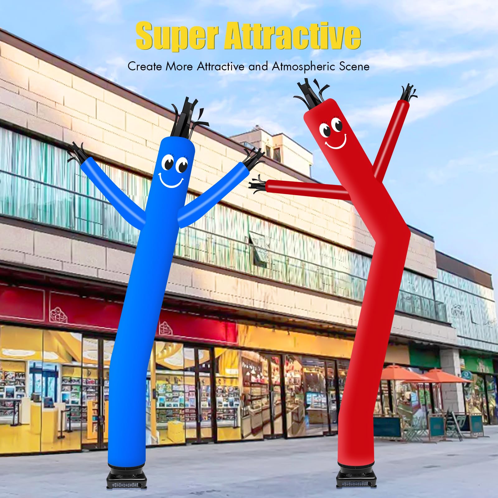 Namiose Inflatable Tube Man Blower 370W Wacky Waving Inflatable Sky Model Wind Tube Man Puppet Blower Fits 18