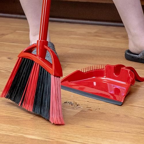 Miniatura 7 de O-Cedar Escoba de Un Solo Barrido con Recogedor Paso-Adentro Elimina el 99% con un Solo Barrido Herramienta de Limpieza Ligera y Silenciosa