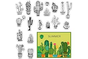 Cactus Embossing Stamp Set: Enchant Your Cards with Desert Charm