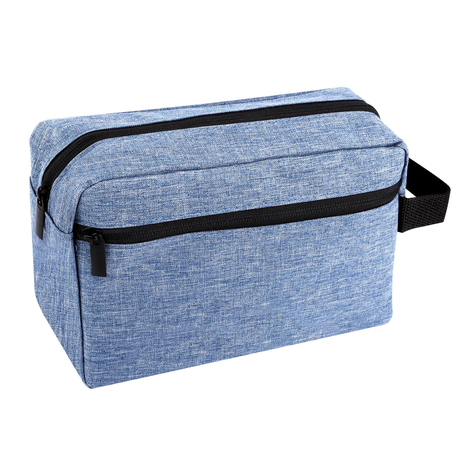 talifoca Neceser de aseo para hombre, mochila para mujer, equipaje de mano, neceser de viaje, neceser de viaje, doble kit de lona, bolsa de viaje grande para niños y niñas, azul, popular
