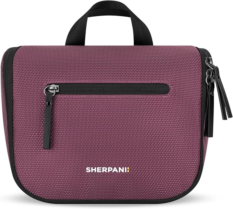 Co-Pilot, Hanging Toiletry Bag for Women (Smoky Orchid) | Cosmetic & Makeup Organizer with Hook, Hygiene Pouch, Water Resistant, Travel Essentials, Gift for Her