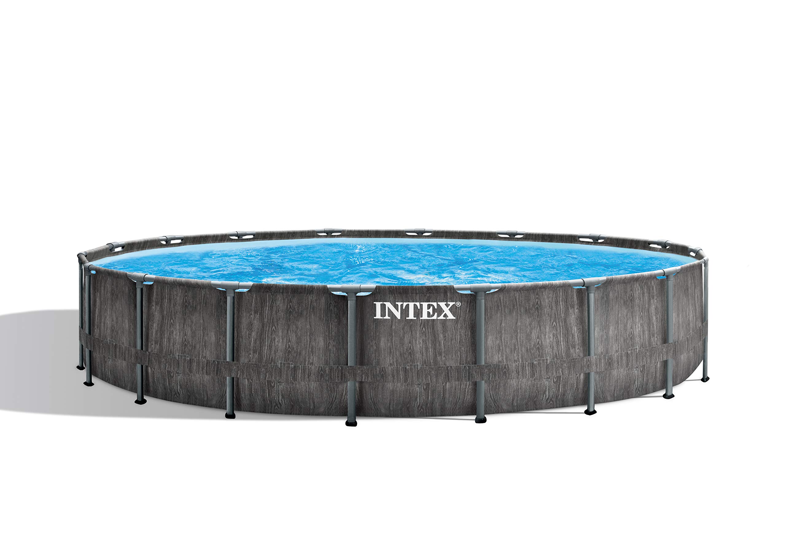 Intex 18 ft x 48-inch Greywood Prism Frame Premium Pool Set
