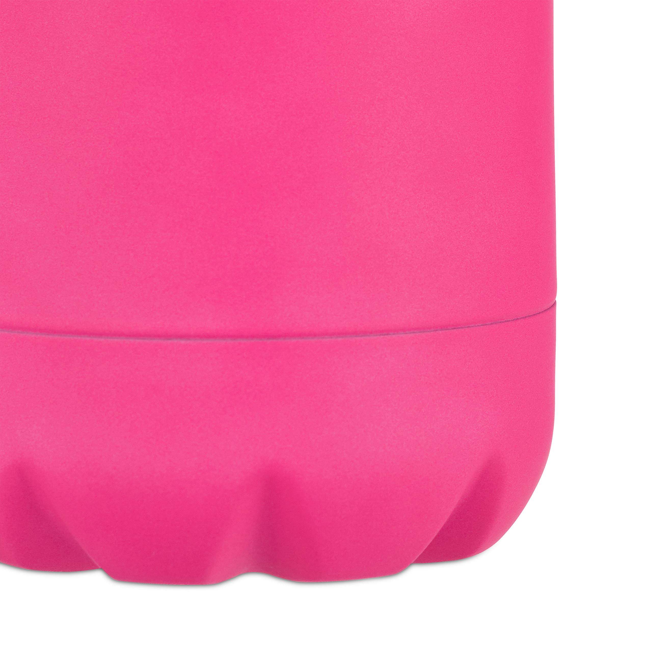 9x Bottiglia Termica in Acciaio Inox, Chiusura Ermetica, per Bevande Calde e Fredde, Borraccia Isolante 500 ml, rosa