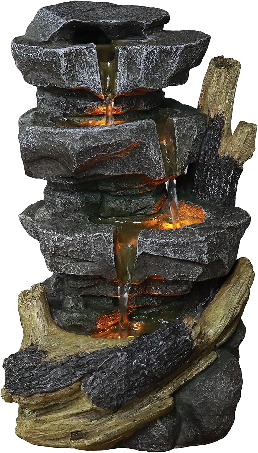Tabletop Water Fountain Rock Falls Fountains Indoor Waterfall Fountain Tabletop