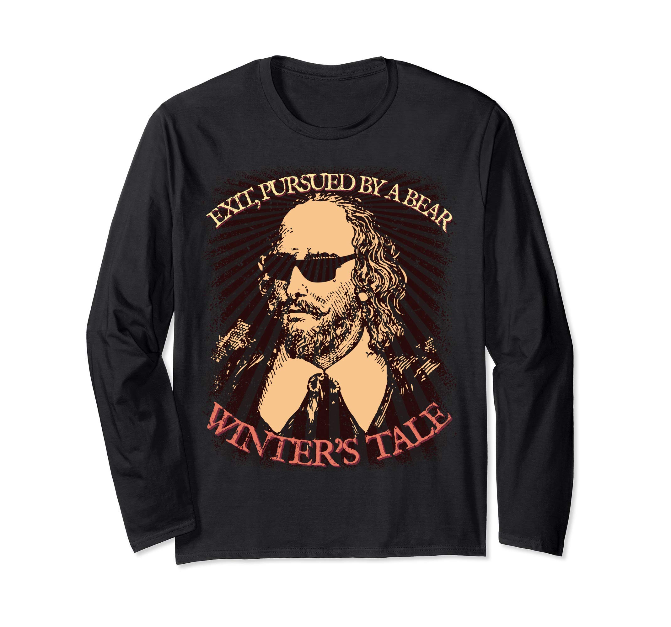 Exit Pursued by a Bear Winter's Tale Shakespeare Sunglasses Long Sleeve T-Shirt