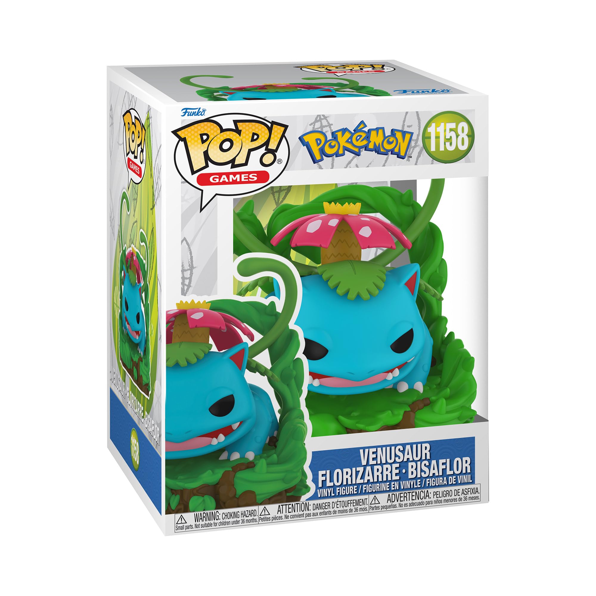 Funko Pop! Premium: Pokemon - Venusaur - Bisaflor - Vinyl-Sammelfigur - Geschenkidee - Offizielle Handelswaren - Spielzeug Für Kinder und Erwachsene - Video Games Fans - Modellfigur Für Sammler