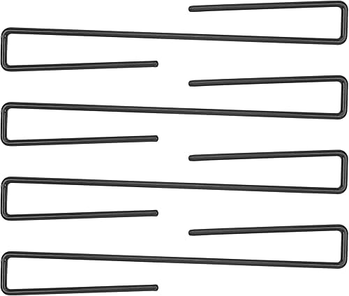 Miniatura 3 de Perchas de metal con revestimiento de vinilo para pistola para debajo del estante, paquete de 4 - BOOM-10008-4PK