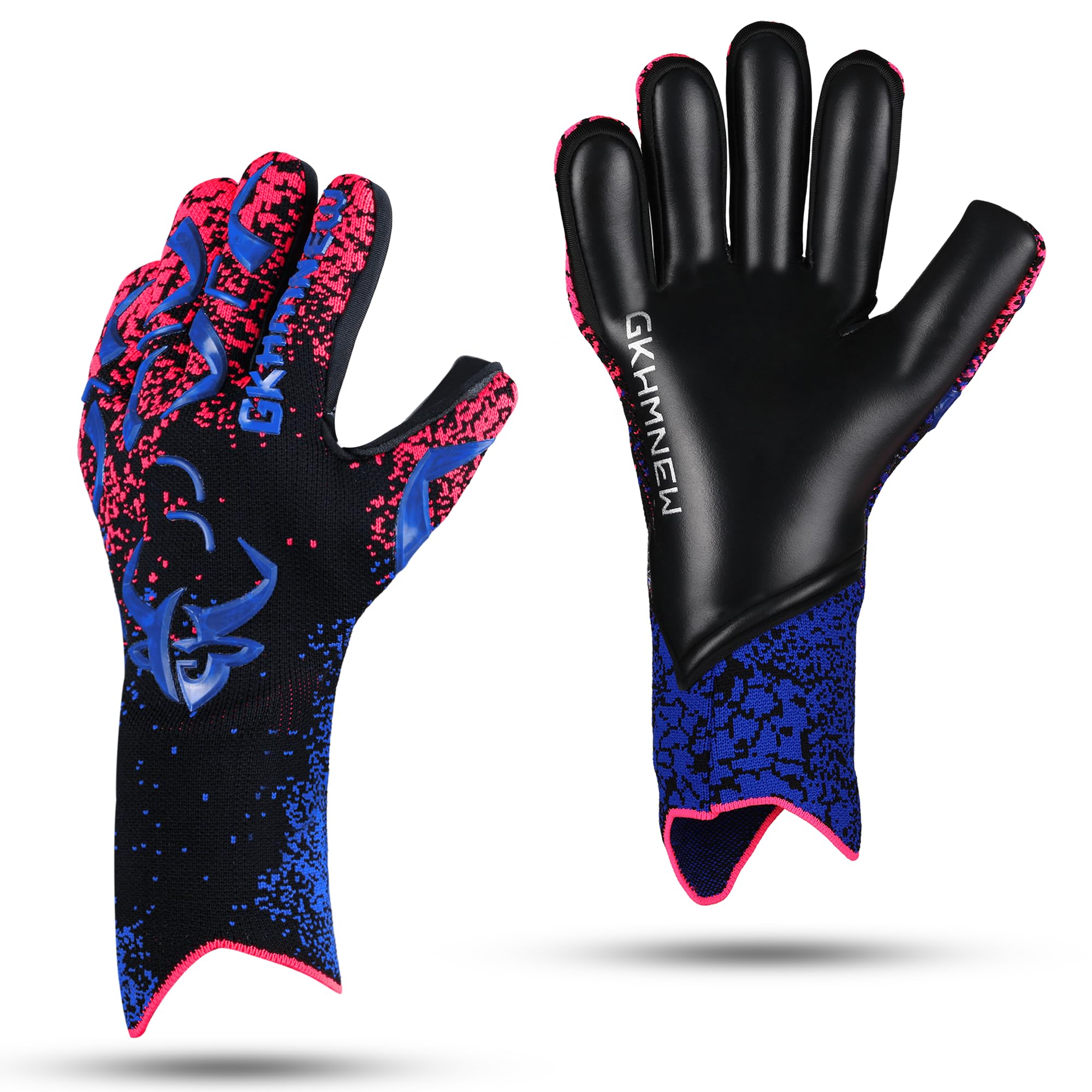 GKHMNEW Soccer Goalkeeper Goalie Gloves Kids Youth and Adult Provide Extreme Strong Control and Grip, Breathable and Comfortable Soccer Gloves,High