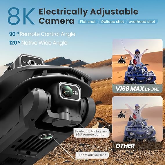 Drones with Camera for Adults 4k, GPS drone with 4.5'' LCD Remote,2026 Upgraded outdoor 360 Obstacle Avoidance, Brushless Motor, 5G WiFi, Auto Return,3 Batteries Ideal Gift (Black)