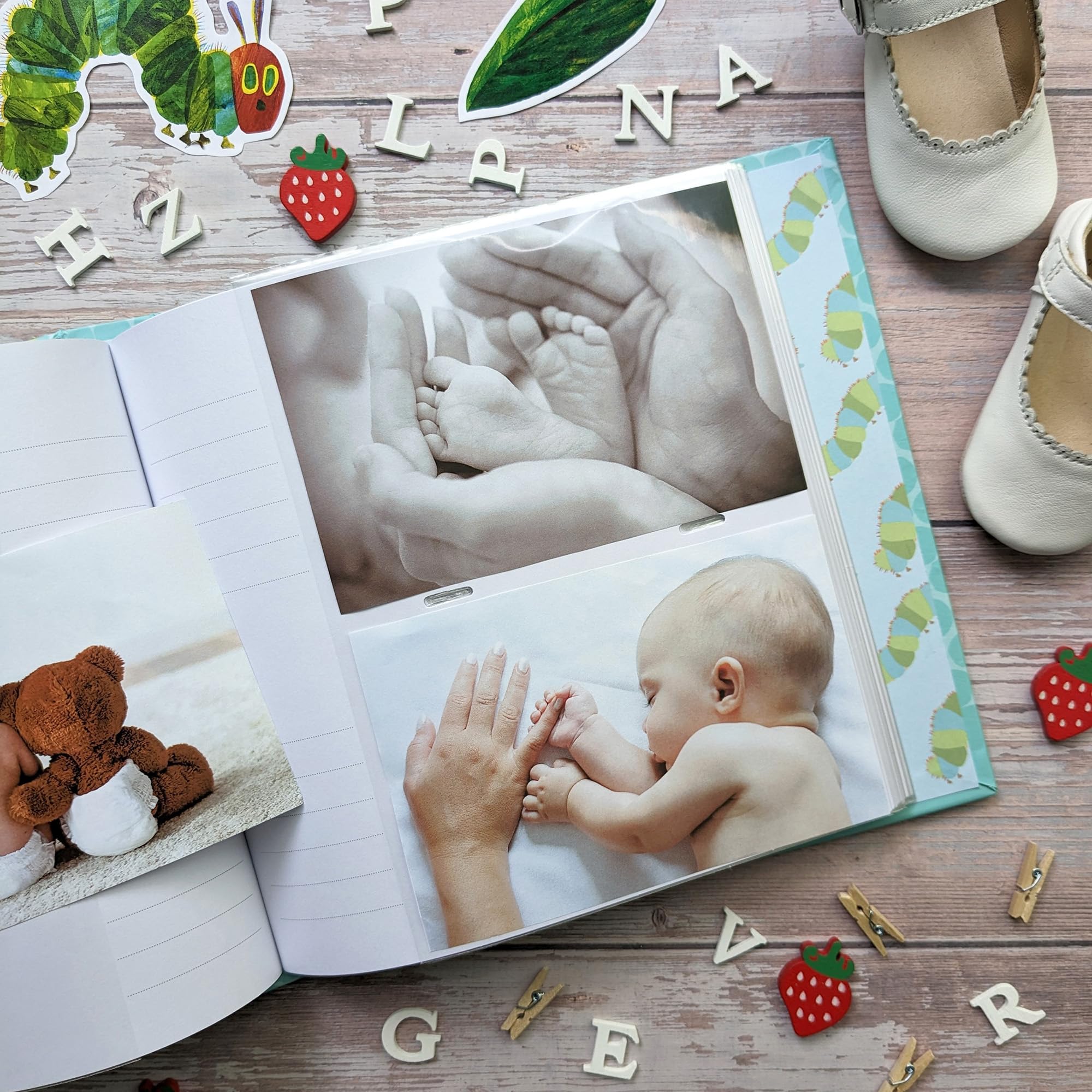 Robert Frederick Album Fotografico Con 100 Tasche – Formato 15x10 Cm, Tema Il Bruco Molto Affamato, Copertina Imbottita In Cartone Rigido, Perfetto Per Ricordi Di Famiglia