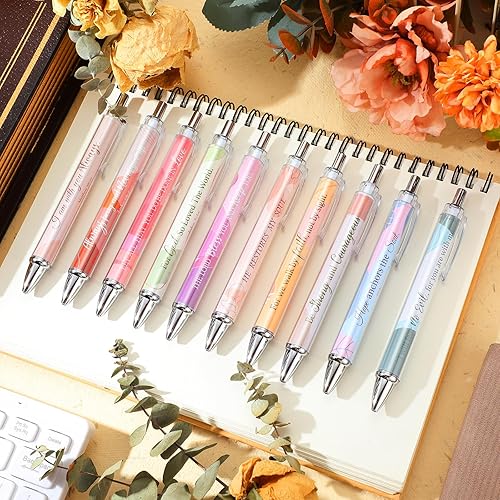 Miniatura 4 de 50 bolígrafos con versículo bíblico, regalo cristiano, citas inspiradoras, bolígrafos de tinta retráctiles divertidos para mujeres, hombres,