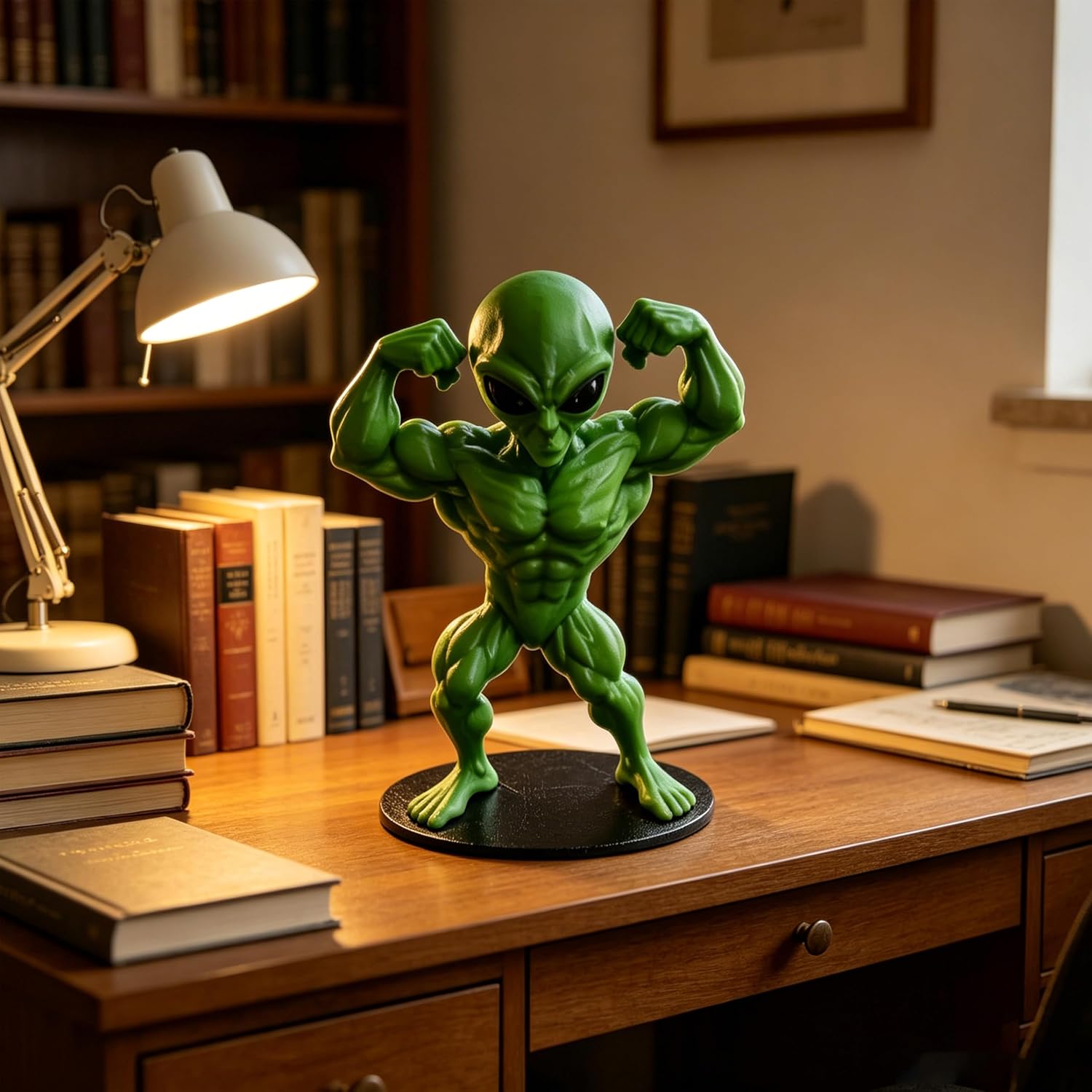 Alien Figurine Desktop Decor Statue Ornament image 4