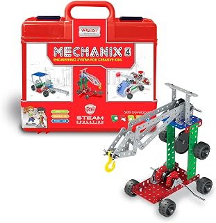 Mechanix 4 Smart Bag, STEM Toy, Building and Construction Set for Boys and Girls Age 7+ Years